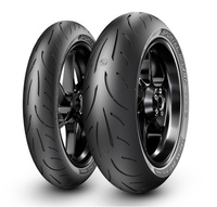 METZELER KOMPLET OPON (3616900/25) 120/70ZR17 SPORTEC M9 RR (58W) TL M/C PRZÓD DOT 2025 + (3617100/25) 180/55ZR17 SPORTEC M9 RR (73W) TL M/C TYŁ DOT 2025 + KUBEK NA KAWĘ Z LOGOTYPEM