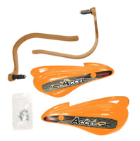 ACCEL OSŁONY RĄK (HANDBARY) Z MOCOWANIEM ALUMINIOWYM ATV (22+28MM) (ALU-POMARAŃCZOWY, PLASTIK-POMARAŃCZOWY)