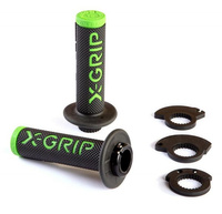 X-GRIP PROMOCJA MANETKI (GRIPY) BRAAAAP GRIPS LOCK-ON-GRIP (Z ADAPTERAMI ROLGAZU) GREEN KOLOR ZIELONY