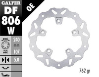 GALFER TARCZA HAMULCOWA TYŁ KTM 790 DUKE '18-'23; 890 DUKE '21-'23 (WAVE FIXED) (240X107X5MM)