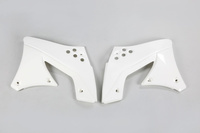 UFO OSŁONY CHŁODNICY KAWASAKI KXF 250 '09-12, KOLOR BIAŁY