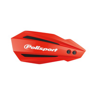 POLISPORT OSŁONY RĄK (HANDBARY) MODEL BULLIT Z UNIWERSALNYM ZESTAWEM MONTAŻOWYM 22/28 HUSQVARNA TE/FE '22-'23; GAS GAS EC/EC-F '21-23 KOLOR CZERWONY