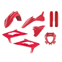 POLISPORT KOMPLET PLASTIKÓW (FULL KIT) BETA RR 2T/4T '23-'24 W ZESTAWIE OSŁONA LAMPY (8667300004) I OSŁONY AMORTYZATORÓW (8399100001) KOLOR CZERWONY