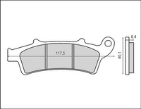 BRENTA KLOCKI HAMULCOWE KH324 (ORGANIC)