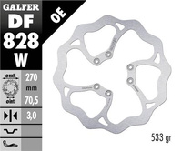 GALFER TARCZA HAMULCOWA PRZÓD TM RACING EN 125/250/450/530 '04-14, EN 125/300 '15-21, MX 125-530 '05- (270X70,5X3MM) (6X6,5MM) WAVE