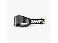 100 PROCENT GOGLE MODEL STRATA MINI BLACK JUNIOR / KID / DZIECIĘCE KOLOR CZARNY SZYBKA PRZEŹROCZYSTA ANTI-FOG STARY KOD 50600-001-02