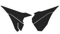 BLACKBIRD WYPRZEDAŻ KOMPLET NAKLEJEK (OKLEIN) NA PUSZKĘ FILTRA POWIETRZA KTM SX/SXF '13-'15 (CARBON LOOK)