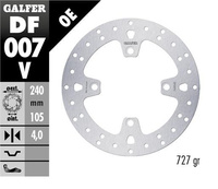 GALFER TARCZA HAMULCOWA TYŁ HONDA XL 600/650/700V TRANSALP '91-'07; CB 500 '97-'05; CB750 '92-'02; CB 900 HORNET '02-'07; BUELL '93-'10 (240X105,5X4MM)
