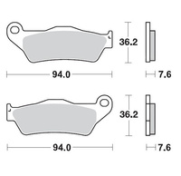 MOTO-MASTER KLOCKI HAMULCOWE KH181 SINTER METAL RACING: 12 (SINTERPRO SERIES RACING GP) KTM: 12 (SINTERPRO SERIES RACING GP)5-200-250-300-350-360-380- TENERE 700