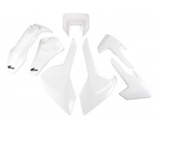 UFO KOMPLET PLASTIKÓW HUSQVARNA TX/TE/FE '17-'19 Z OSŁONĄ LAMPY KOLOR OEM (BIAŁY) (HU621E999W)