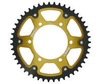 SUPERSPROX WYPRZEDAŻ ZĘBATKA TYLNA STEALTH (STALOWO-ALUMINIOWA) 498 48 KAWASAKI ZZR 600 '93-'04, VN 800 '96-'06 (JTR499.48) (ŁAŃC.530) KOLOR ZŁOTY