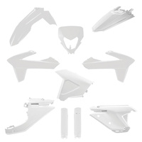 POLISPORT KOMPLET PLASTIKÓW (FULL KIT) SHERCO SE/SEF '25-'26 W ZESTAWIE OSŁONA LAMPY (8681100002) I OSŁONY AMORTYZATORÓW (8352900002) KOLOR BIAŁY