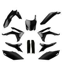 POLISPORT KOMPLET PLASTIKÓW (FULL KIT) HONDA CRF 250R '14-'17; CRF 450R '13-'16 W ZESTAWIE TABLICA PRZEDNIA (8659400003) I OSŁONY AMORTYZARORÓW (8351700002) KOLOR CZARNY