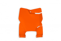 UFO TABLICA NA NUMER STARTOWY KTM SX 65 '16-21 KOLOR POMARAŃCZOWY (STADIUM Z OSŁONAMI AMORTYZATORÓW)