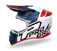 PROGRIP 2024/11 KASK CROSS PG3080 ADVENTURE KOLOR NIEBIESKI BIAŁY CZERWONY ROZM. L (3080-227) ( HOMOLOGACJA ECE 22R06, ZAPIĘCIE DD )