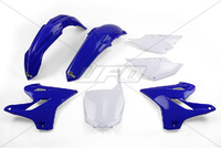 UFO KOMPLET PLASTIKÓW YAMAHA YZ 125 '15-'21, YZ 250 '15-'21 KOLOR OEM (NIEBIESKI/BIAŁY) (YA319E999)