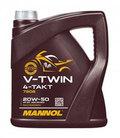 MANNOL OLEJ SILNIKOWY 4T V-TWIN 20W50 4 L MA2 FULL SYNTETYK (JASO MA/MA2, API SL) (4)