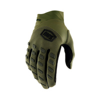 100 PROCENT RĘKAWICE CROSS/ENDURO/MTB MODEL AIRMATIC ARMY GREEN KOLOR ZIELONY MILITARNY ROZMIAR L - OFERTA SPECJALNA
