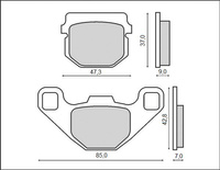 BRENTA KLOCKI HAMULCOWE KH083 (ORGANIC)