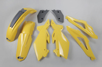 UFO KOMPLET PLASTIKÓW HUSQVARNA TC 125/250 '05-07 KOLOR ŻÓŁTY / SZARY (HU602E103)