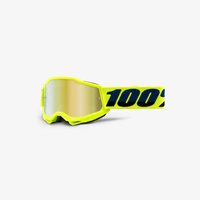 100 PROCENT ACCURI 2 YOUTH GOGGLE YELLOW - MIRROR GOLD LENS - GOGLE ACCURI 2 YOUTH KOLOR ŻÓŁTY FLUO/CZARNY SZYBKA ZŁOTE LUSTRO STARY KOD: 50321-259-04