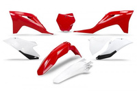 UFO KOMPLET PLASTIKÓW GAS GAS MC 125 / 250 '21-'23, EX 250 / 300 '21-'23, MC-F / EX-F 250 / 350 / 450 '21-'23 KOLOR OEM '21 (CZERWONY/BIAŁY)