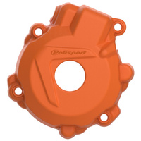 POLISPORT OSŁONA POKRYWY (DEKLA) ALTERNATORA KTM EXC-F/XCF-W 250 '14-'16; EXC-F/XCF-W 350 '12-'16; FREERIDE 350 '13-'17; HUSQVARNA FE 250/350 '14-'16 KOLOR POMARAŃCZOWY
