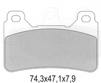 GALFER KLOCKI HAMULCOWE KH390 PÓŁMETALICZNE HONDA CBR 600/1000RR PRZÓD (OFERTA SPECJALNA) WYCOFANE Z OFERTY