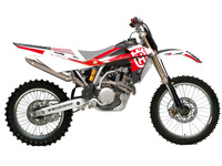 BLACKBIRD KOMPLET NAKLEJEK (OKLEIN) HUSQVARNA TE/TC 250/450/510 '05-'07 DREAM 4 KOLOR CZERWONY BIAŁY