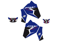 BLACKBIRD KOMPLET NAKLEJEK (OKLEIN) YAMAHA PW 80 '96-'19 DREAM 4 KOLOR NIEBIESKI CZARNY