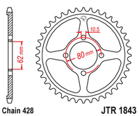JT ZĘBATKA TYLNA 843 49 YAMAHA TT-R 125 '02-21' (84349JT) (ŁAŃC.428)