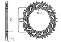 SUNSTAR ZĘBATKA TYLNA 300 44 YAMAHA TDM 900 '02-'13, HONDA XL 600V TRANSALP '91-'99 (JTR300.44) (ŁAŃC. 525) (30044JT)