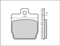 BRENTA KLOCKI HAMULCOWE KH268 (ORGANIC) YAMAHA/ MBK (FT 3016)