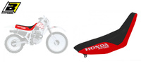 BLACKBIRD POKROWIEC / POSZYCIE NA SIEDZENIE HONDA XR 250/350 '88-'95, KOLOR CZERWONY+CZARNY, NAPIS HONDA