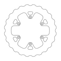 MOTO-MASTER TARCZA HAMULCOWA TYŁ (PEŁNA) FIXED MUD SERIES (BŁOTO) 240MM DO BETA 250/300/350/390/400/430/450/480/498/500 RR '13-'20