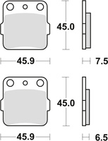 TRW ZF KLOCKI HAMULCOWE KH84/2 ORGANIC HONDA CR 80 / 85 86-07, KAWASAKI KX 80 / 85 88-18, YAMAHA YFM 350 92-10, YFM 600 / 660 98-05, PRZÓD / TYŁ