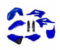 POLISPORT KOMPLET PLASTIKÓW (FULL KIT) YAMAHA YZ 85 '22-'24 W ZESTAWIE TABLICA PRZEDNIA (8671900001) I OSŁONY AMORTYZARORÓW (8352600004) KOLOR NIEBIESKI OEM