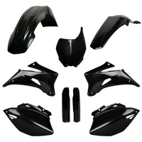 POLISPORT KOMPLET PLASTIKÓW (FULL KIT) YAMAHA YZ 250F '06-'07; YZ 450F '06-'07 W ZESTAWIE TABLICA PRZEDNIA (8658100004) I OSŁONY AMORTYZARORÓW (8398100002) KOLOR CZARNY