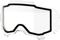 100 PROCENT ARMEGA FORECAST ROLL-OFF REPLACEMENT LENS - DUAL PANE CLEAR - SZYBKA PODWÓJNA DO GOGLI ARMEGA FORECAST ROLL-OFF KOLOR PRZEŹROCZYSTY STARY KOD: 51222-901-06