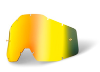 WYPRZEDAŻ 100 PROCENT SZYBA/SZYBKA DO GOGLI JUNIOR ACCURI 1 YOUTH GOLD MIRROR KOLOR ZŁOTE LUSTRO Z ANTI FOG STARY KOD: 51003-009-02 STARSZY MODEL