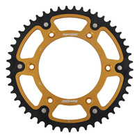 SUPERSPROX ZĘBATKA TYLNA 289 49 STEALTH (STALOWO-ALUMINIOWA) HONDA CR/CRF/XR '83-'16 (JTR210.49) KOLOR ZŁOTY