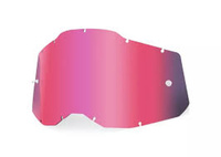 100 PROCENT RC2/AC2/ST2 REPLACEMENT LENS - PINK, SZYBA/SZYBKA DO GOGLI POJEDYŃCZA RACECRAFT 2/ ACCURI 2/ STRATA 2 KOLOR RÓŻOWY STARY KOD: 51008-229-01