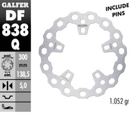 GALFER TARCZA HAMULCOWA PRZÓD HARLEY-DAVIDSON (300X138X5) (CUBIQ)