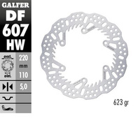 GALFER TARCZA HAMULCOWA TYŁ KTM SX/EXC/SX-F/EXC-F '93-'23; GS/MX/LC4 '93-'23; GAS GAS EC/EC-F/MC/MC-F '21-'24; HUSQVARNA TC/TE/TX/FC/FE/FS '14-'24; HUSABERG TE/FE/FC/FX '04-'16; TRIUMPH TF 250X '24 (220X110X5MM) SHARK ENDURO
