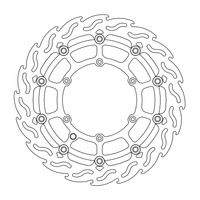 MOTO-MASTER PROMOCJA TARCZA HAMULCOWA PŁYWAJĄCA FLAME PRZÓD SUPERMOTO 320MM KTM/HUSQVARNA/HUSABERG
