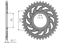 SUNSTAR ZĘBATKA TYLNA 825 42 / 816 42 SUZUKI GSXR1100, GSXR750 (92-95) (JTR816.42) (ŁAŃC. 530) (81642JT)