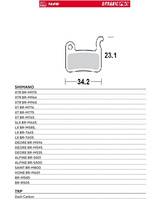 MOTO-MASTER WYPRZEDAŻ BIKE PRO KLOCKI HAMULCOWE ROWEROWE ORGANICZNE PRO PASUJE DO SHIMANO XTR BR-M975, BR-M966, BR-M965, XT BR-M776, BR-M775, BR-M765, SLX BR-M665, SAINT BR-M800, DEORE BR-M596, BR-M595, BR-M535