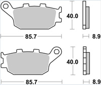 TRW ZF KLOCKI HAMULCOWE KH174 SINTER STREET HONDA CBF 500 04-08, CB 600 HORNET 98-15, CBF 600 04-13, CBR / RR 600 91-07, NC 700 / 750 '12-, XL 700V 08-13, CB 750 92-03, CB 900 HORNET 02-06, CBR 900 92-03, CB 1000 93-03, CBF 1000 10-16, TYŁ