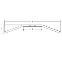 TRW ZF KIEROWNICA STALOWA 22MM DRAGBAR MEDIUM KOLOR CZARNY
