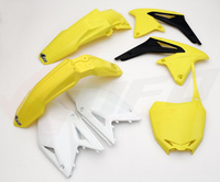 UFO KOMPLET PLASTIKÓW SUZUKI RMZ 450 '09-'10 KOLOR OEM (ŻÓŁTY/BIAŁY/CZARNY) (SU410E999) - ZASTĄPIONY PRZEZ SUKIT409999